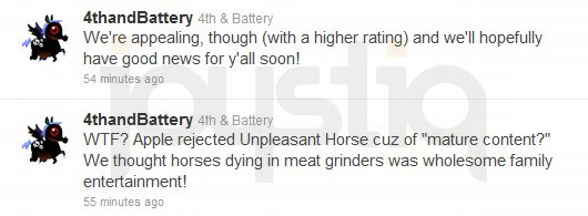 Rejeição do Unpleasant Horse