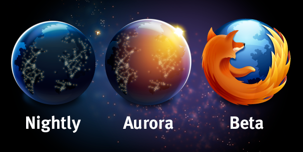 Logos Mozilla - Aurora