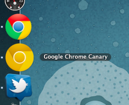 Ícone amarelo do Google Chrome Canary