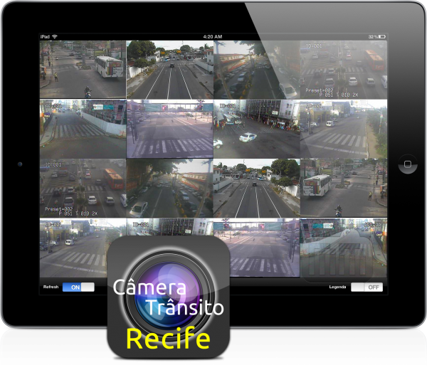 Câmera Trânsito Recife no iPad