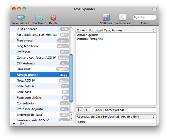 TextExpander - Mac OS X