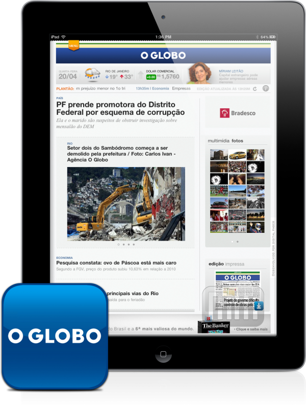 O Globo para iPad