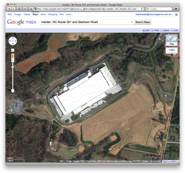 Data Center da Apple no Google Maps