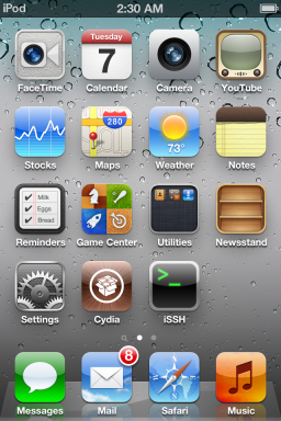 Jailbreak no iOS 5 - iPod touch