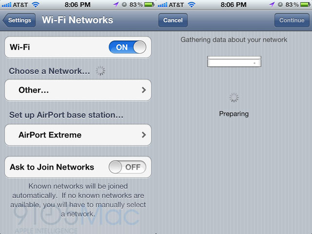 AirPort no iOS 5