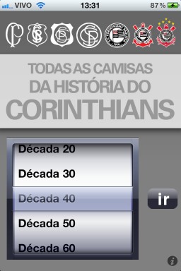 Todas as Camisas da História do Corinthians - iPhone
