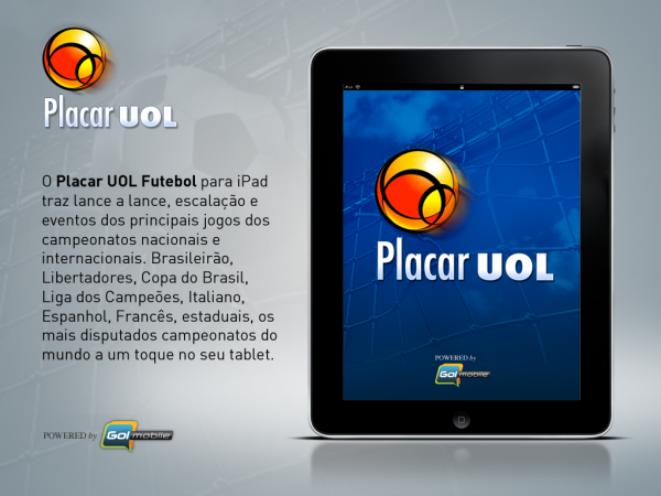 Placar UOL Futebol no iPad