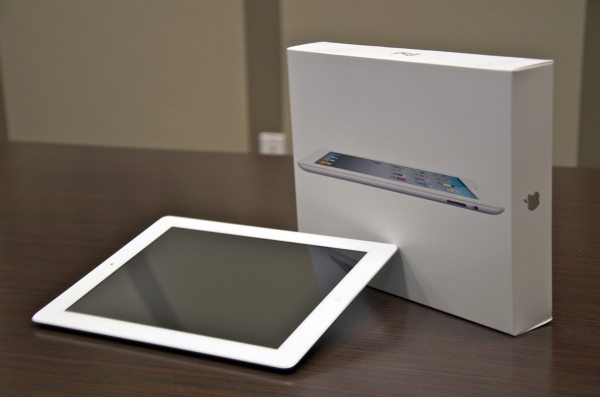 Caixa de um iPad 2 branco