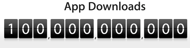 100 bilhões de apps baixados