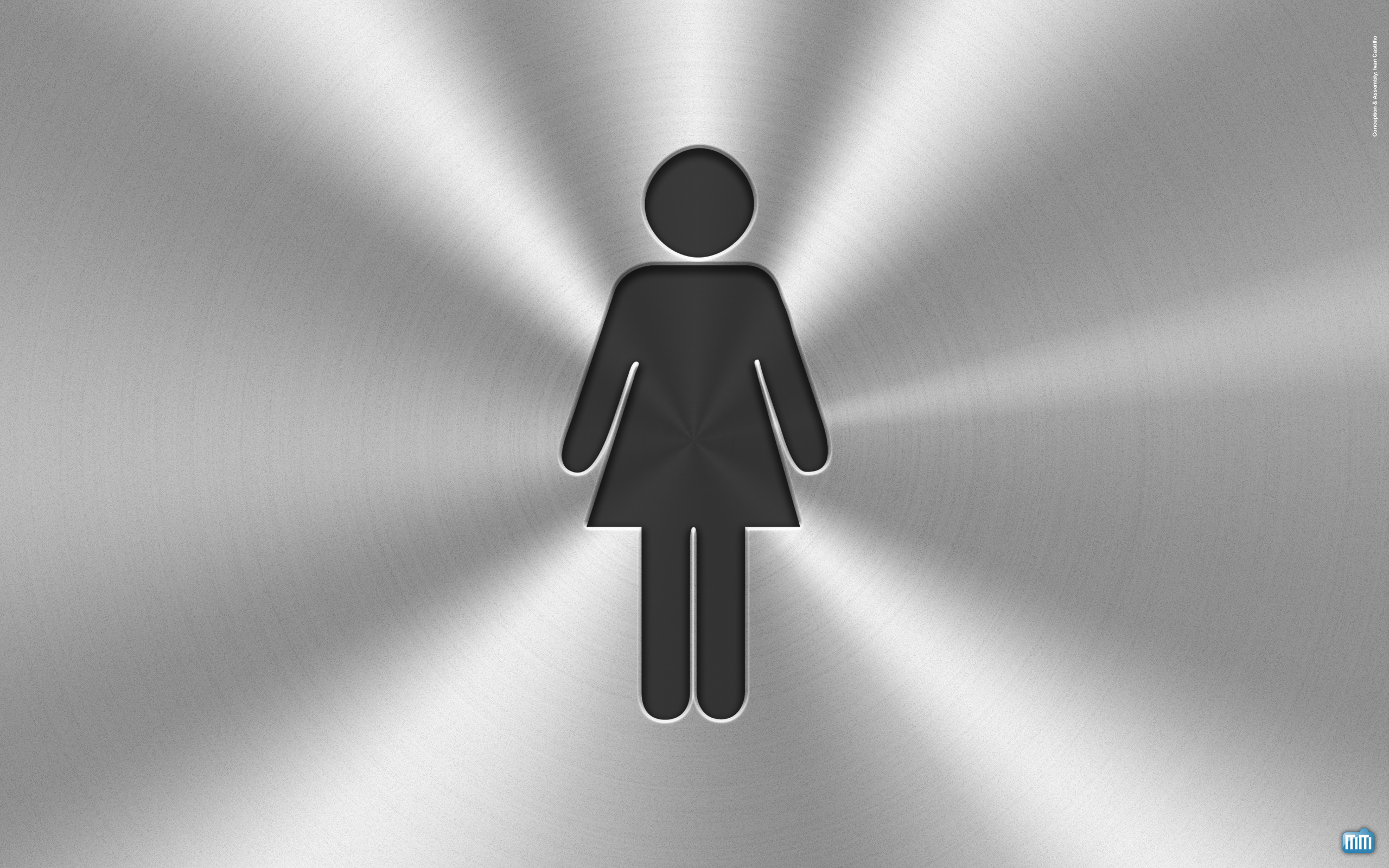 Silhueta de mulher em wallpaper do OS X Lion/iCloud