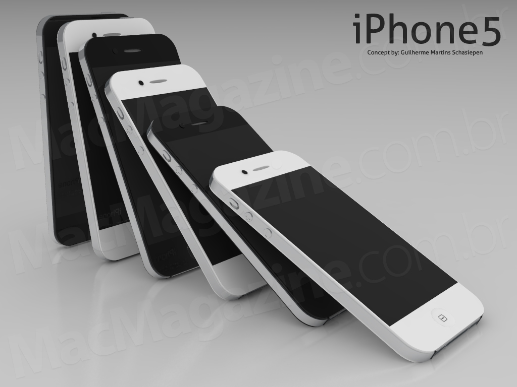 Conceito/mockup de iPhone 4S/5