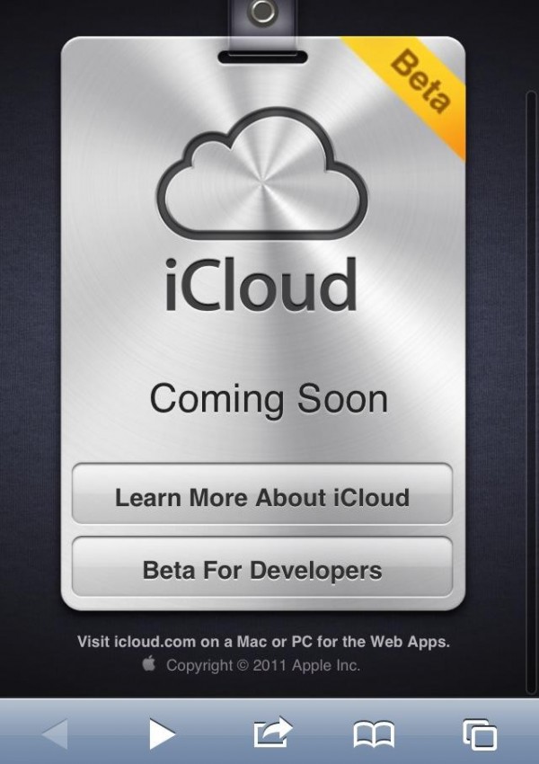 iCloud.com no iPhone