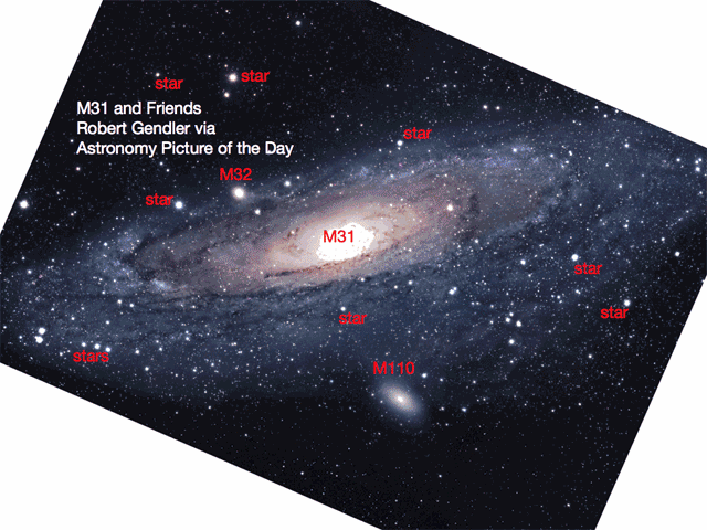 Galáxia de Andrômeda alterada - David Kaplan
