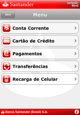 Santander Móvel - iPhone