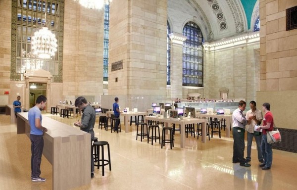 Rendering 3D da Apple Retail Store do Grand Central Terminal, em Nova York