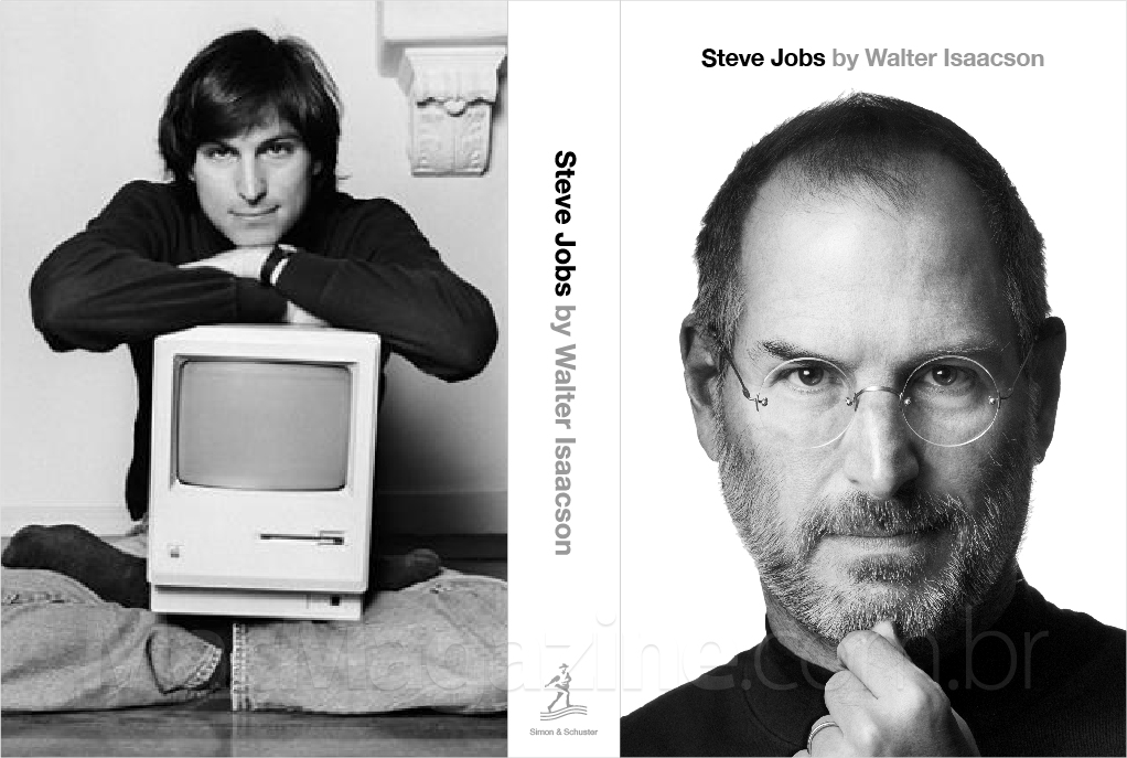 Capa da biografia autorizada de Steve Jobs