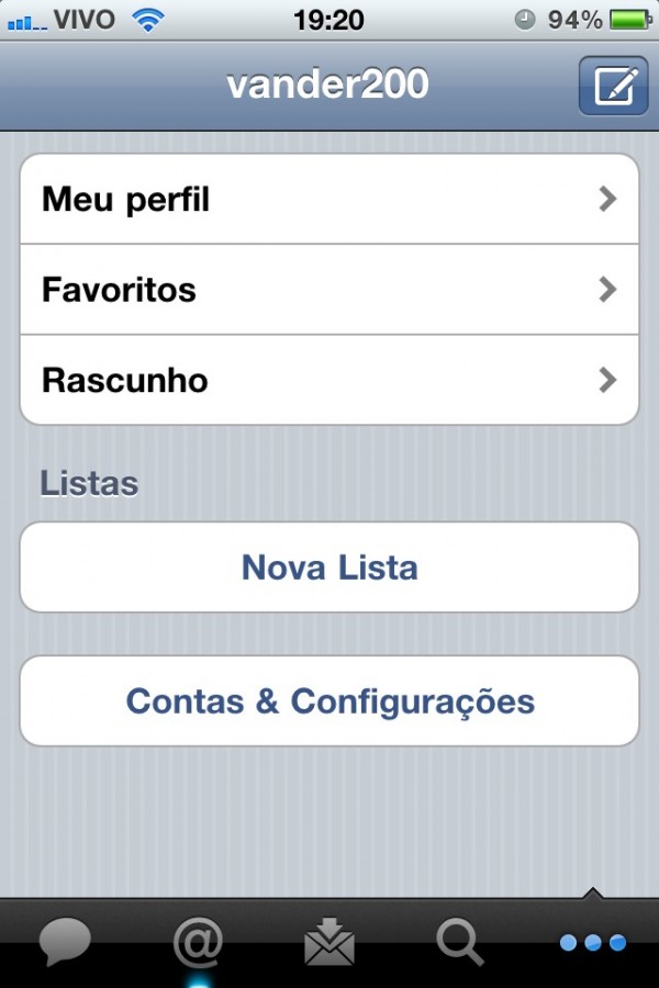 Twitter em português no iPhone
