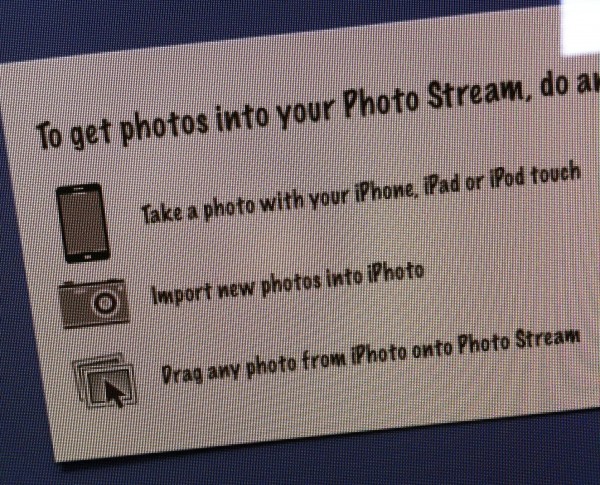 Ícone do iPhone 5 no PhotoStream