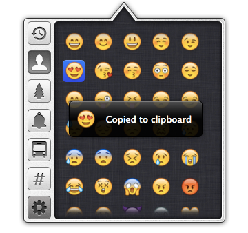 EmojiBar - Mac OS X