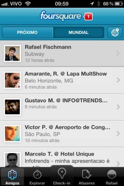 foursquare em português