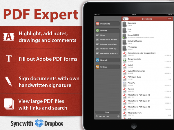 PDF Expert 3.0 para iPad