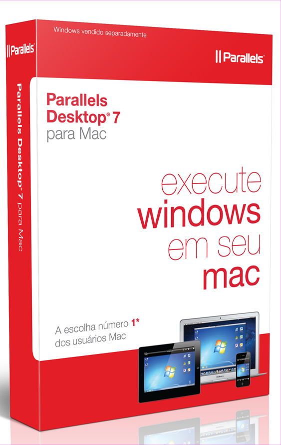 Caixa do Parallels Desktop 7 para Mac em português
