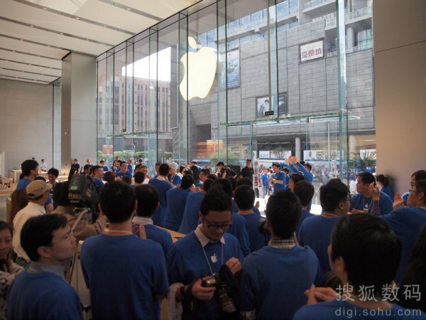 Inauguração da nova Apple Store de Xangai