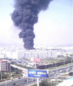 Incêndio na fábrica da Foxconn em Shandong, China