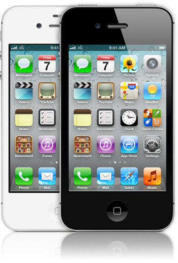 iPhones 4S branco e preto
