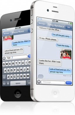 iMessage rodando em iPhones 4S
