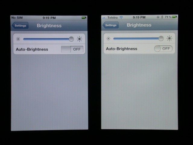 Comparativo entre tela do iPhone 4 e 4S
