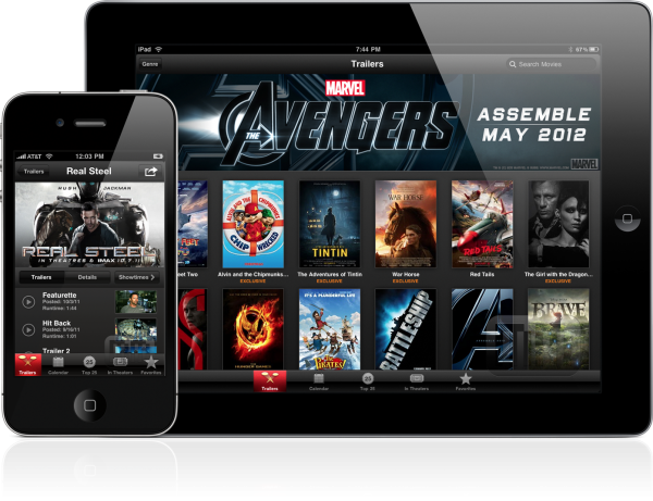 iTunes Movie Trailers - iPad e iPhone