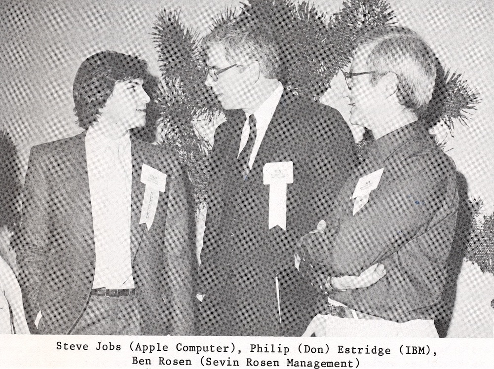 Steve Jobs, Philip Estridge e Ben Rosen
