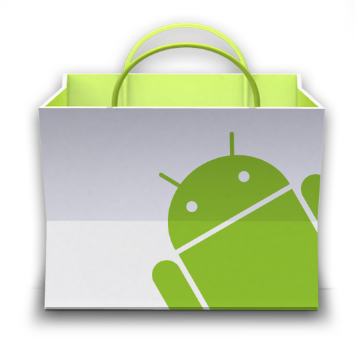 Ícone de sacola do Android Market
