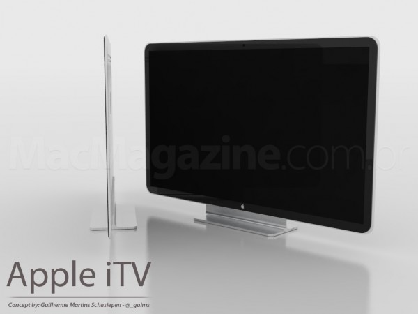 Mockup de uma iTV - Apple TV