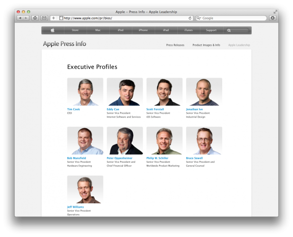 Executivos da Apple
