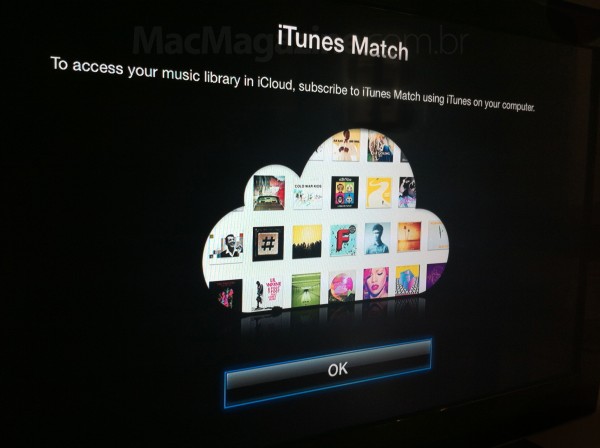 Apple TV com o iTunes Match