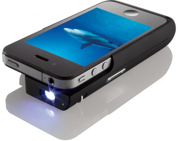 Brookstone - Pocket Projector for iPhone 4