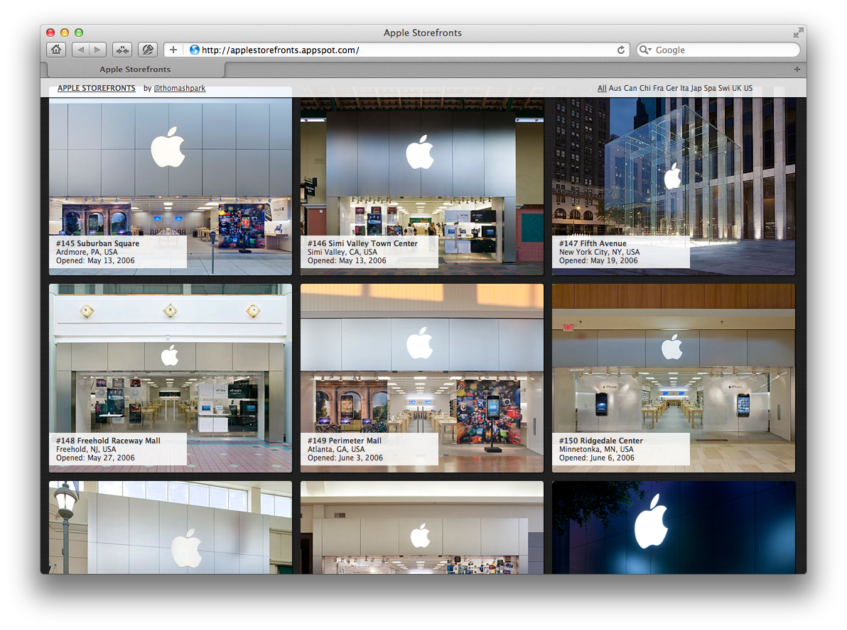 Apple Storefronts