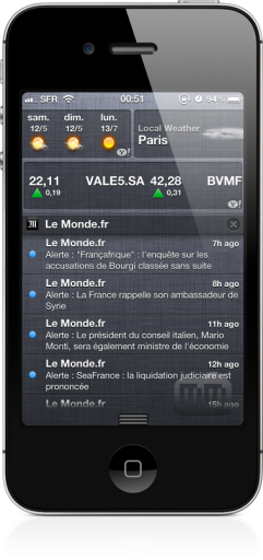 Widget do Tempo na Central de Notificações - iOS 5