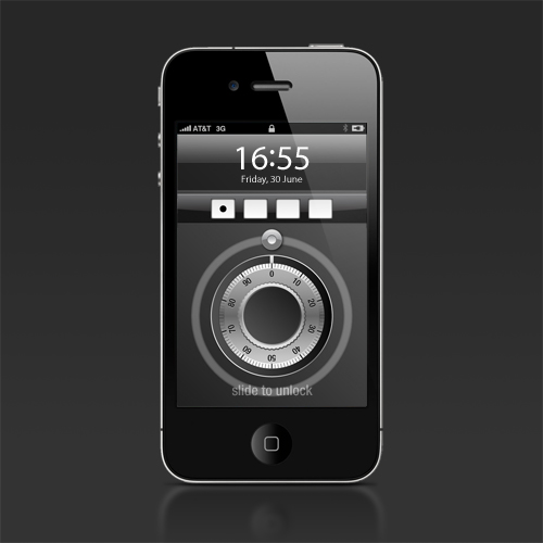 Dial to unlock - iPhone