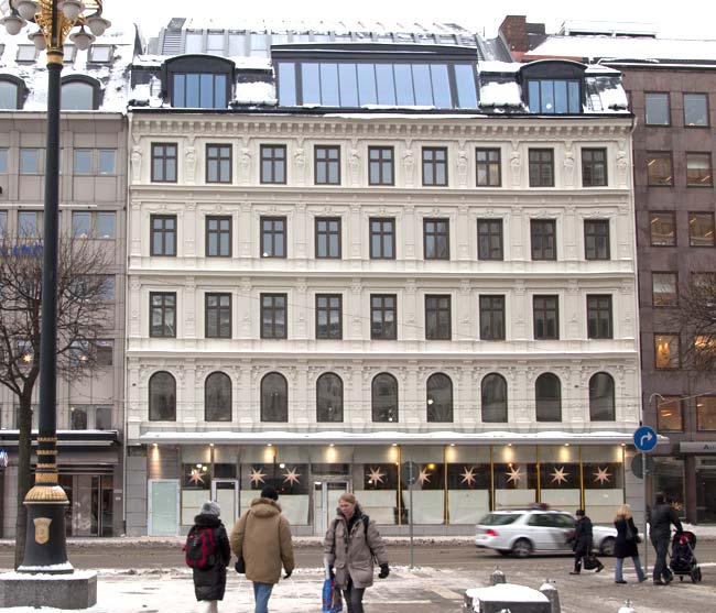 Possível prédio onde se instalará um Apple Store, na Suécia