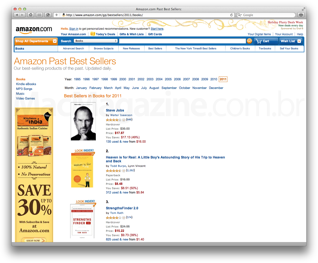 Steve Jobs na Amazon.com