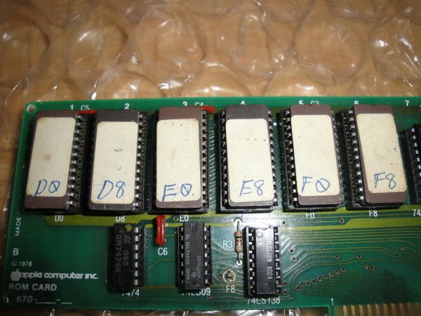 ROM de Apple II à venda no eBay