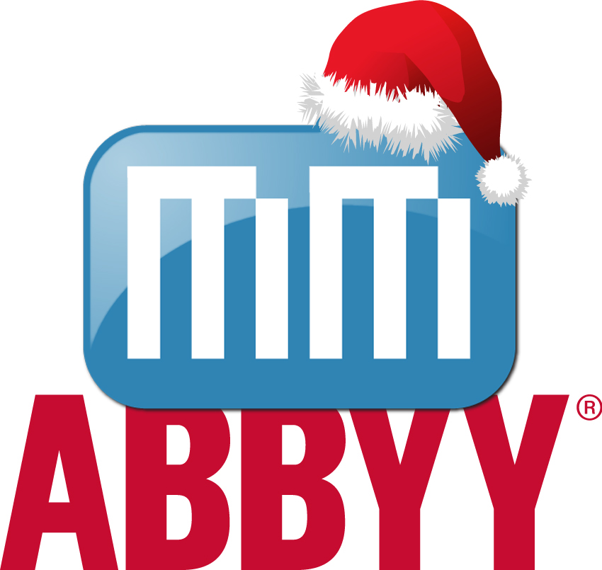 Logos em promoção de Natal - MacMagazine e ABBYY