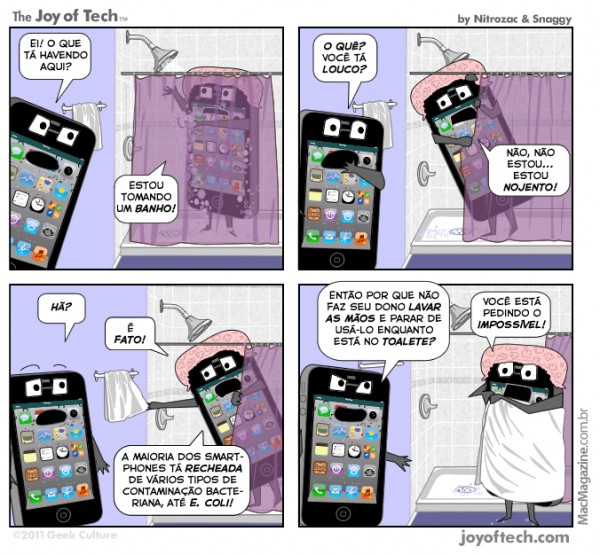 Joy of Tech - Seu smartphone eh nojento!