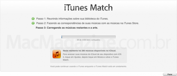 iTunes Match rodando no Brasil