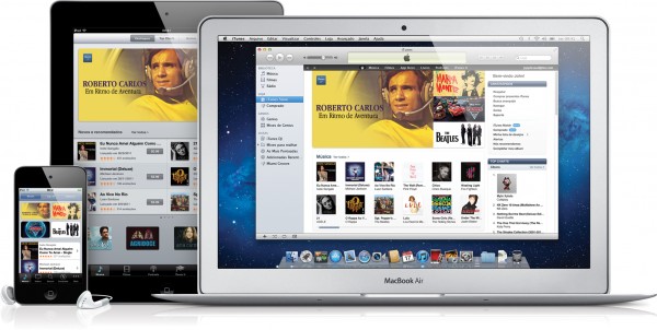 iTunes Store Brasil em iPod touch, iPad e MacBook Air