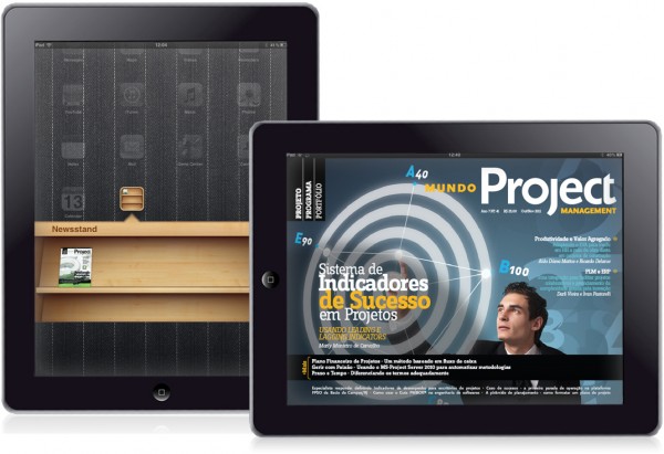 Revista MundoPM em iPads com Newsstand