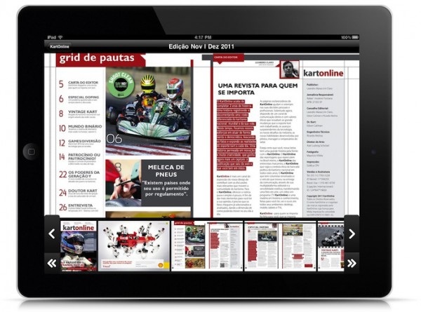 Revista KartOnline no iPad